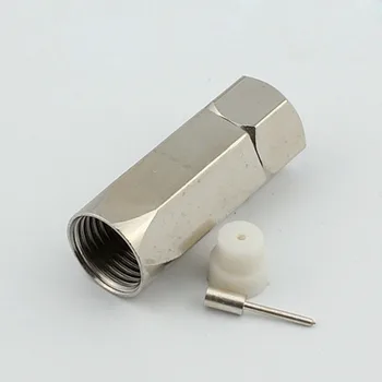 

50pcs Cable TV Connector Plug Metric Self-tight F Head Screw Digital Satellite Set-top Box Connector Joint Socket 75-9