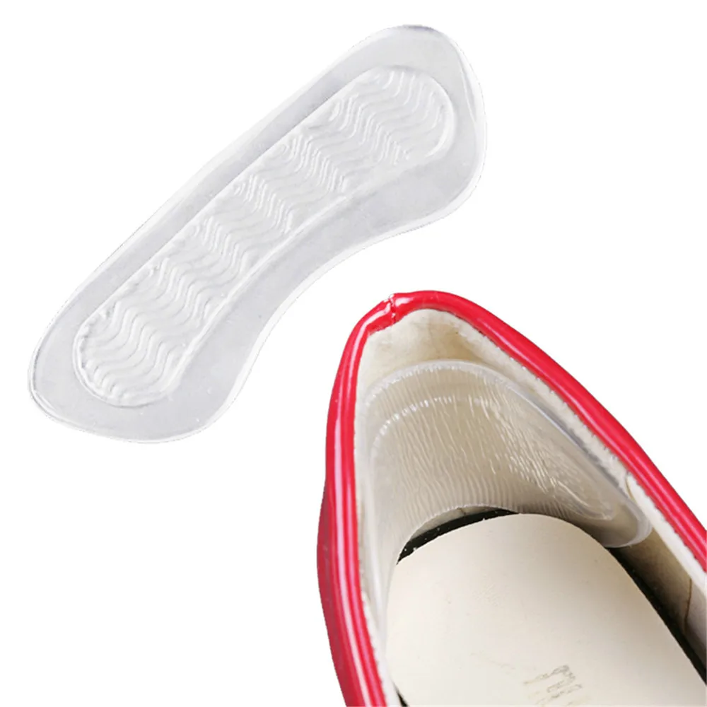 

Gel Inserts Silicone Heel Insoles Pad Women High Heel Shoe Insole Cushion Anti-slip Pad For Protect Feet From Blisters Foot Pain