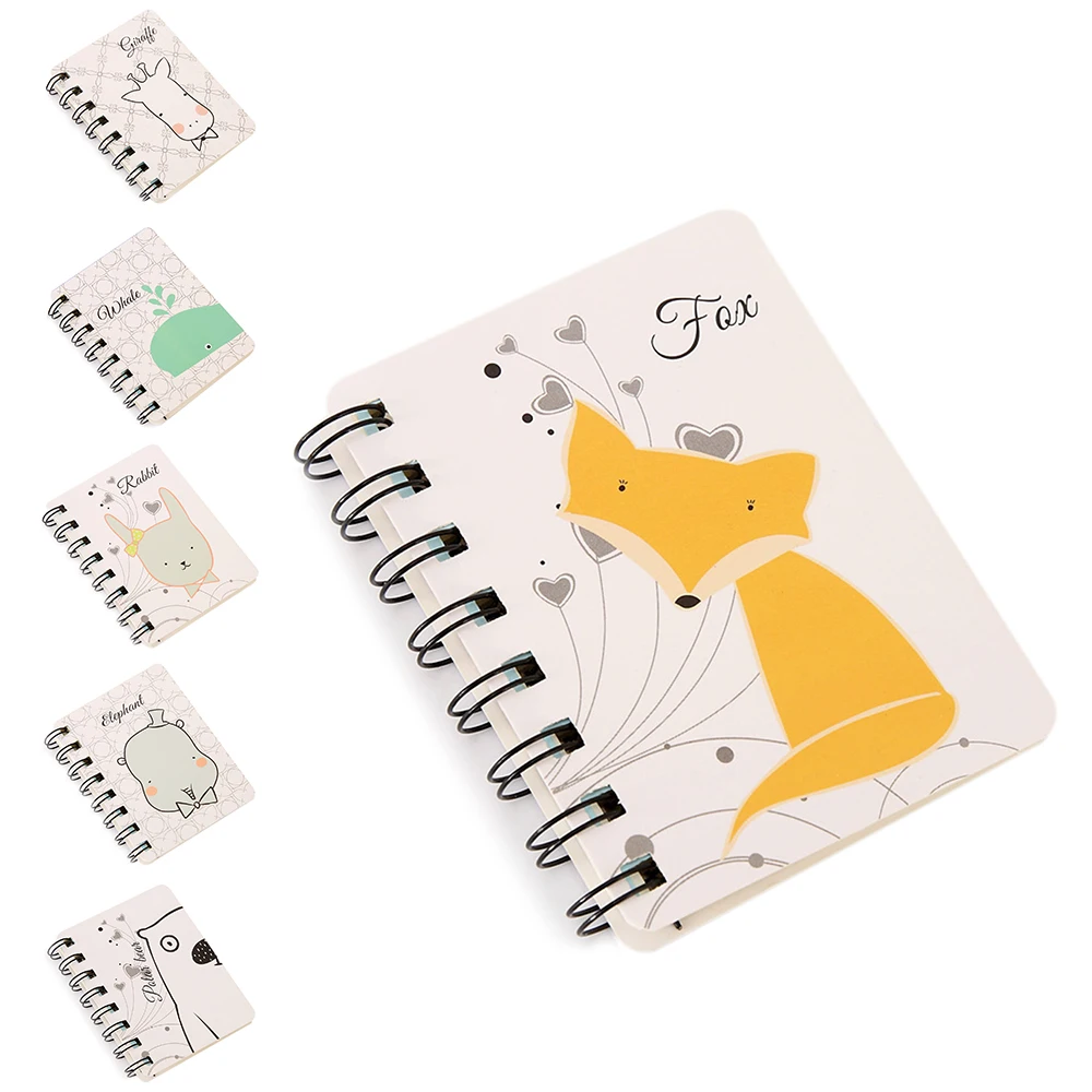 

2018 Cute Photo Albums Animal Kraft Paper Spiral Coil Students Notebook Journal Diary Lovely New