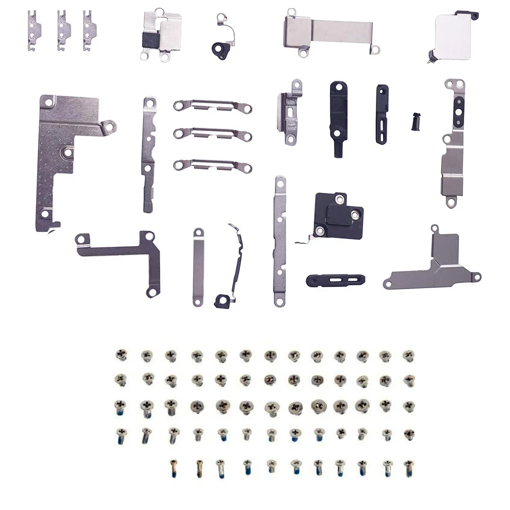 

HOUSTMUST 2pcs/set for iPhone 8 8 Plus Metal Holder Bracket Fastening Pad Spacer + full set screws