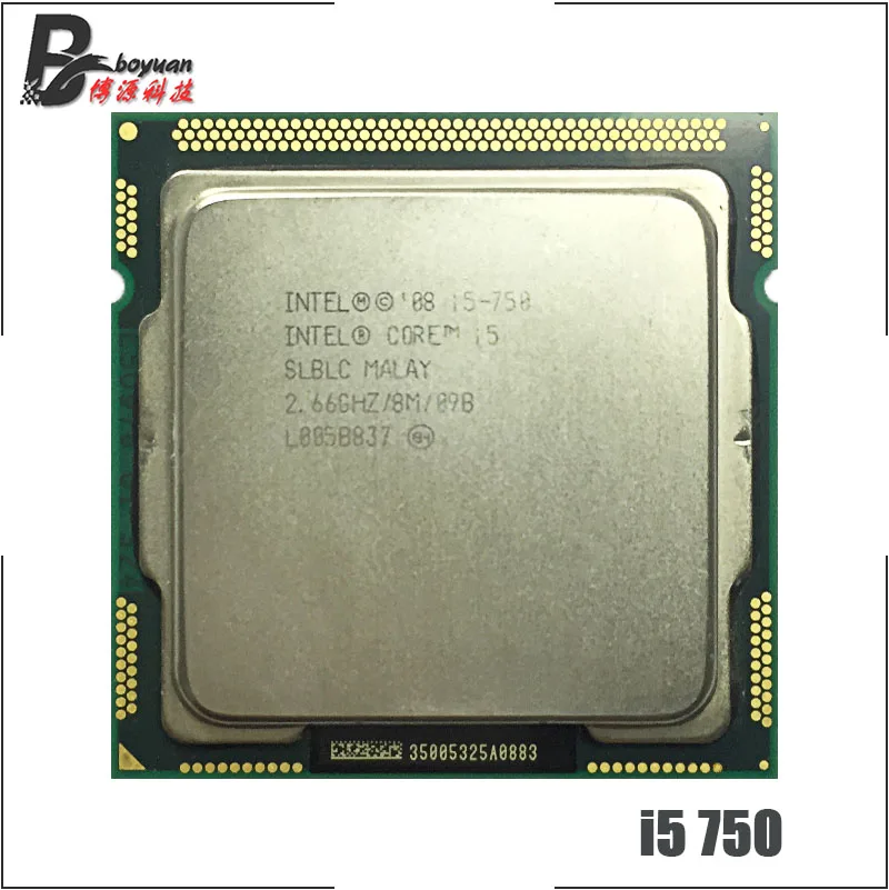 Четырехъядерный процессор Intel Core i5-750 i5 750 2,6 ГГц 8M 95W LGA 1156