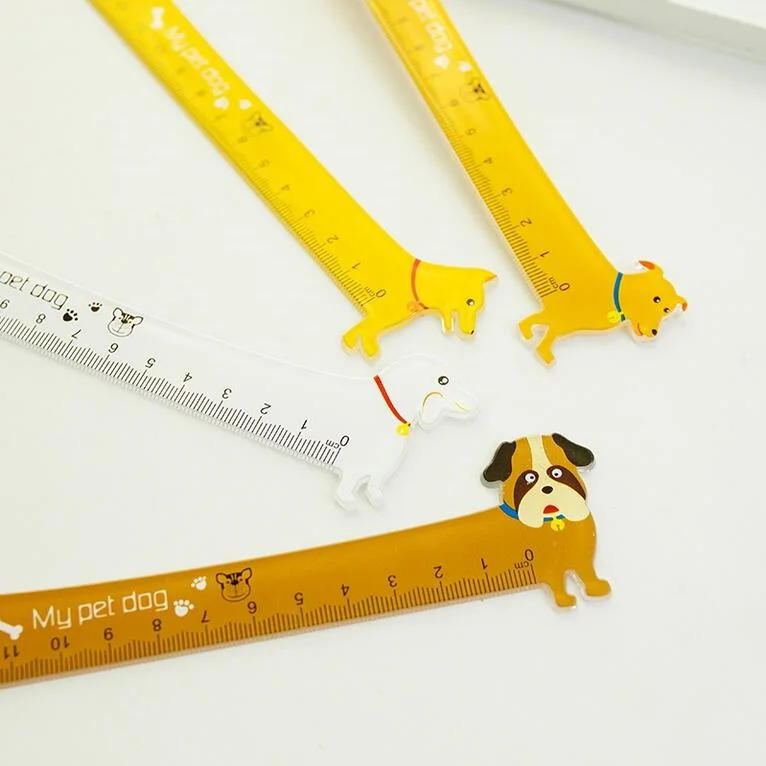 

1pcs/lot Kawaii Long Dog design 15cm plastic straight ruler cute students' DIY tools prize Good quality HY Global Wholesale