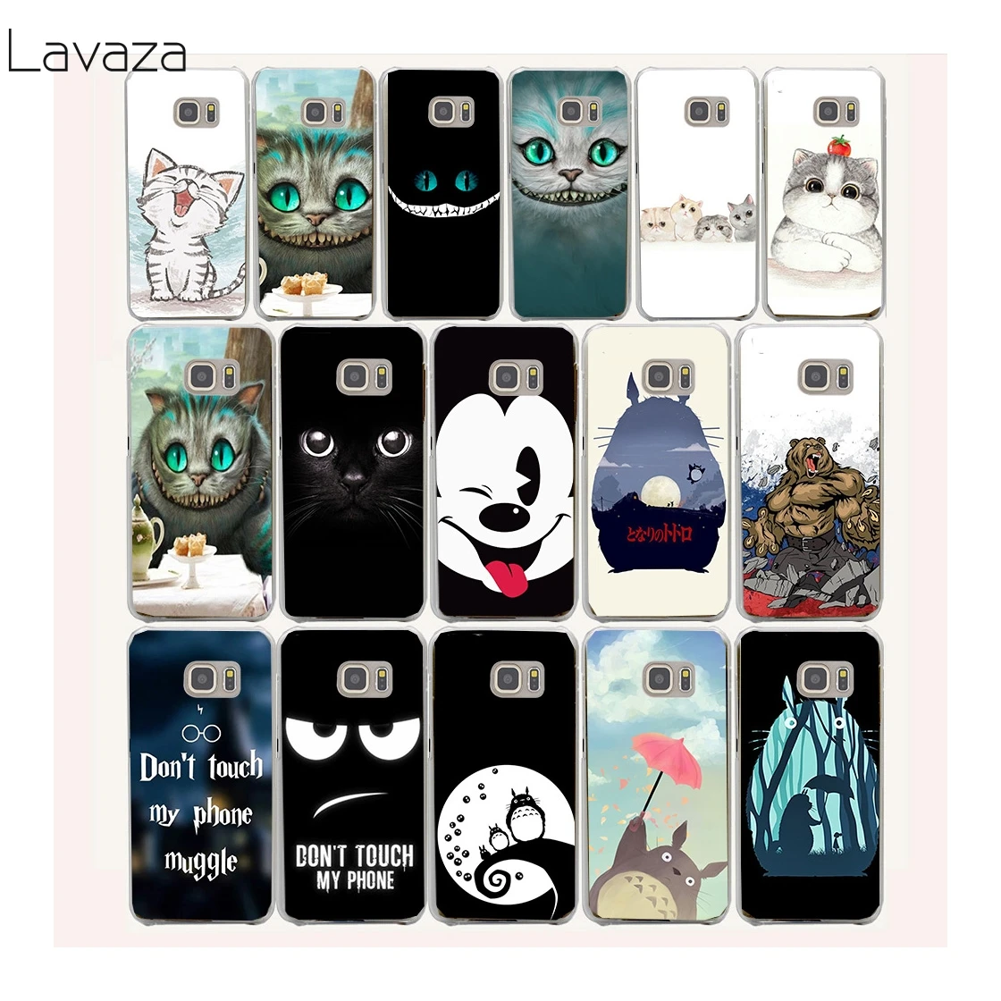 

Cheshire Cat alice in wonderland Hard Transparent Case Cover for Galaxy S3 S4 S5 & Mini S6 S7 Edge Plus Case Cover