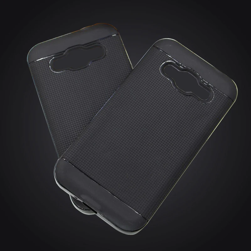 luxury 2 in 1 case For Samsung galaxy J1 Ace j110 J2 J7 hybrid soft silicon + TPU mobile phone back cover