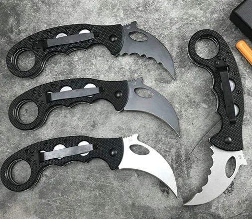 

karambit knife G10 handle D2 steel blade hight quality outdoor camping EDC tool survival exploration pocket knife gift knife