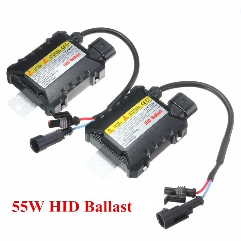 VicTsing 1 Pair 55W Universal Xenon HID Replacement Conversion Kit DC 12V Digital Slim Ballast Electronic Ballast 55W Waterproof (8)