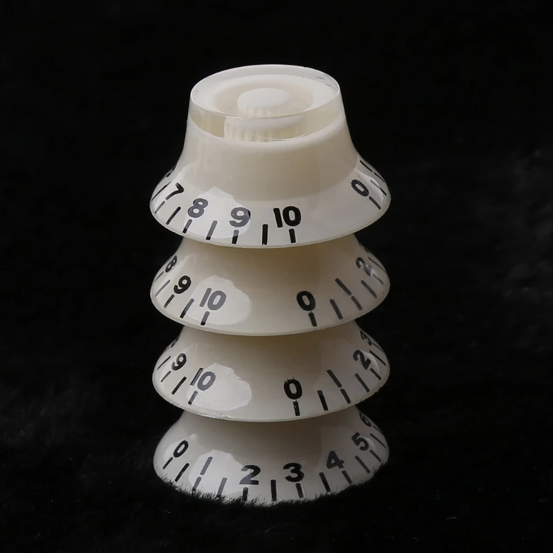 

1pc Knob Button Bell Shape Guitar Tone Volume Control For LP Guitar Parts White Black