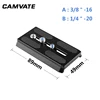 Plaque de fixation rapide pour caméra coulissante CAMVATE Manfrotto avec filetage 1/4 