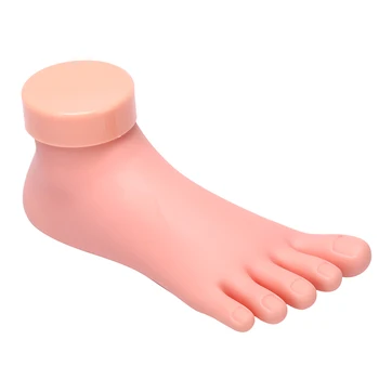 

NEW 1Pcs Nail Practice Fake Foot Model Nail Art Display Sticker Flexible Sticker Nails Beauty Practice For Pedicure Training