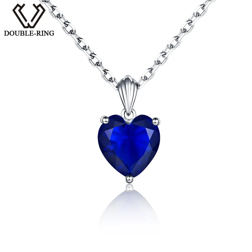 55/ ct natural aut/éntica azul zafiro colgante 6/ quilates ovalado de plata de ley 92,5/ collares