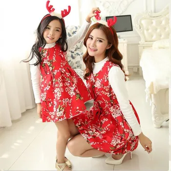 

family look mother daughter dresses matching mother daughter clothes fashion sleeveless print dress mother daughter outfits
