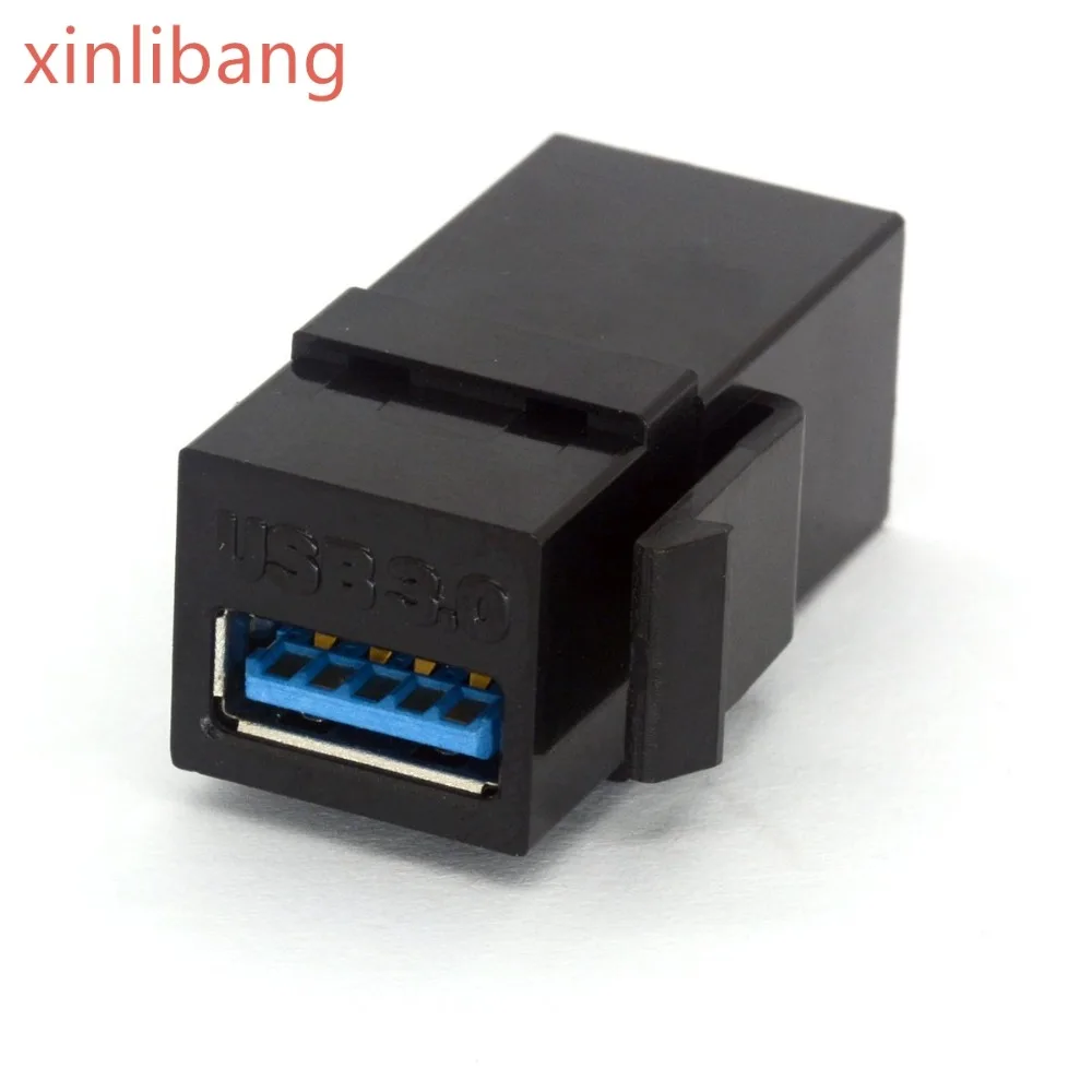 USB 3.0 Jack Keystone Adapters Cable Interface Coupler USB Extension Practical
