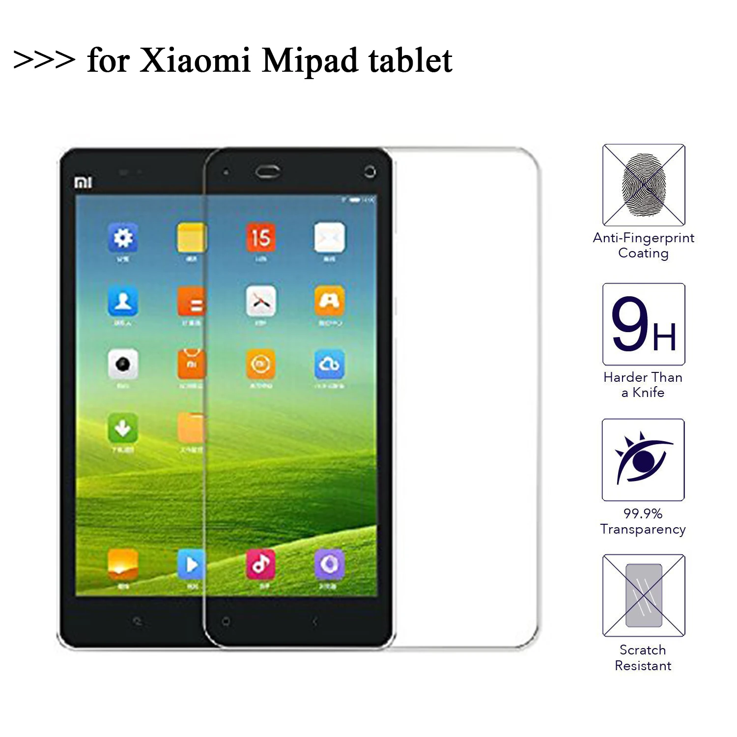 For Xiaomi Mipad 7.9 inch Screen Protector Glass 9H Tempered Glass For