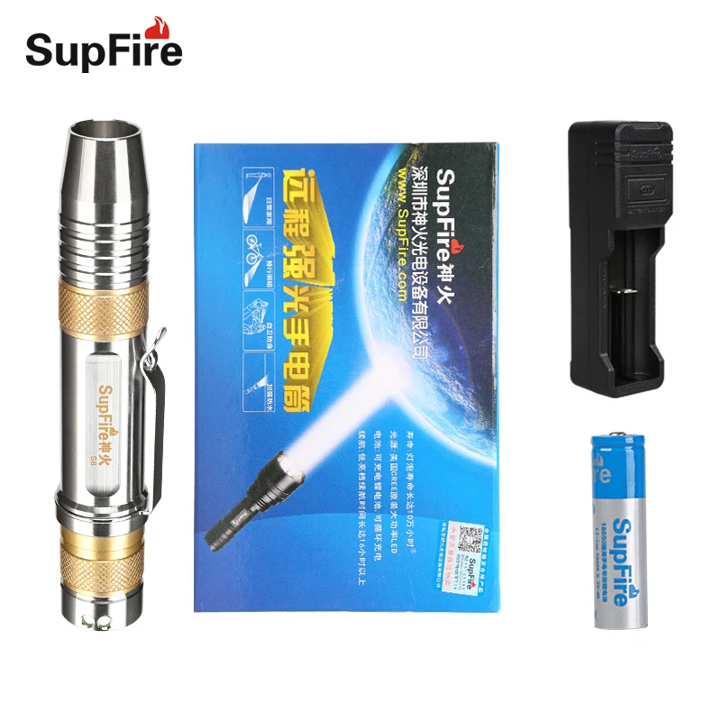 

Supfire S8 Jade Dedicated Flashlight LED Torch Light for Alonefire 18650 Battery Work Lamp Jade Testing Light Jade Light S042
