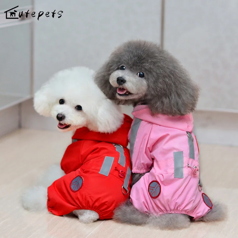Kualitas Tinggi Mascotas Mantel Jas Hujan Hewan Peliharaan Untuk