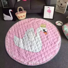 Bébé tapis de jeu Antiskip tapis chambre d’enfant tapis 150*150 cm ronde parklon de stockage plage tapis en plein air Rampant tapis de jeu POUR BÉBÉ tapis de Dentelle up