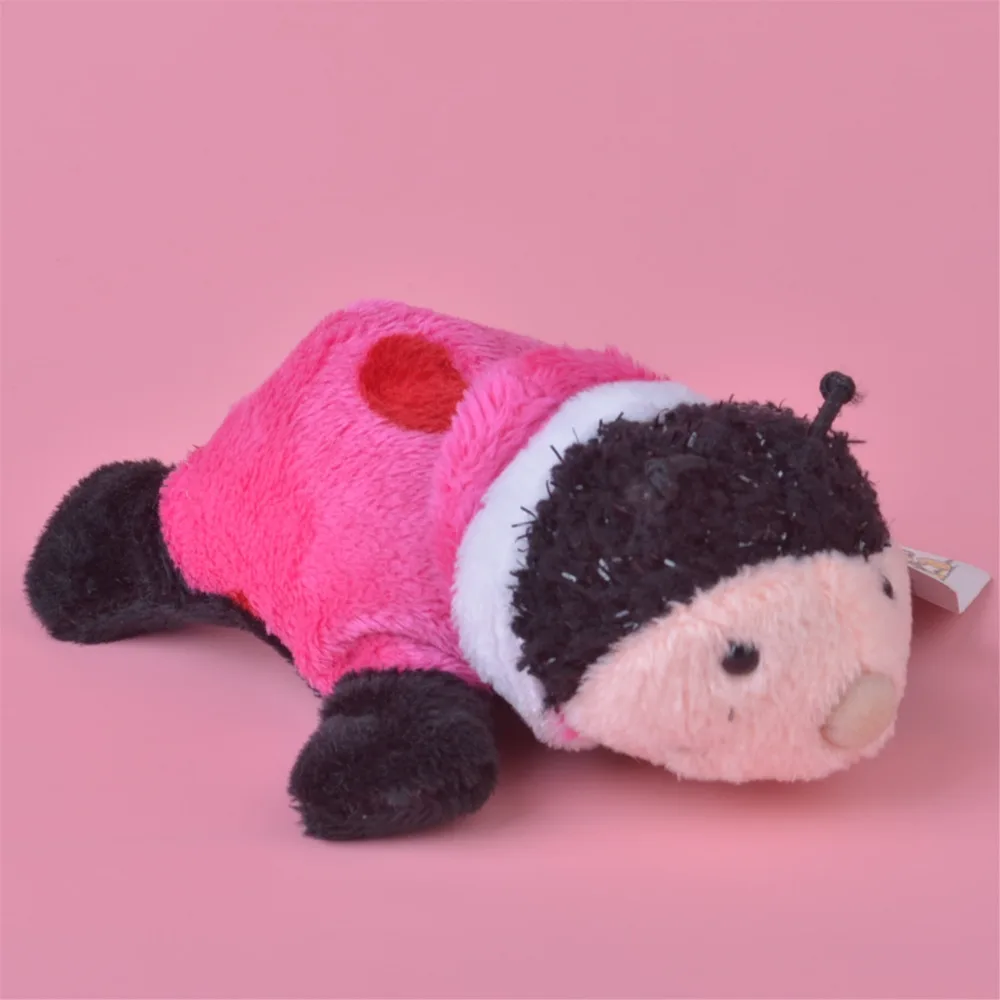 3 Pcs Pink Color Ladybird Plush Fridge Toy, Kids Child Doll Gift