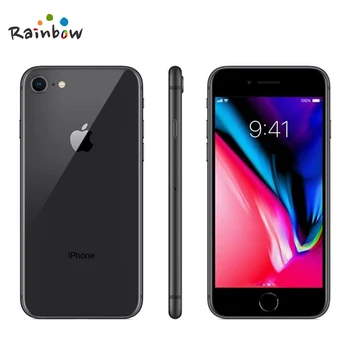 Original Apple iPhone 8 4.7 inch Hexa Core 2GB RAM 64GB ROM 12MP & 7MP Camera 1821mAh iOS LTE Fingerprint Touch ID Mobile Phone 5