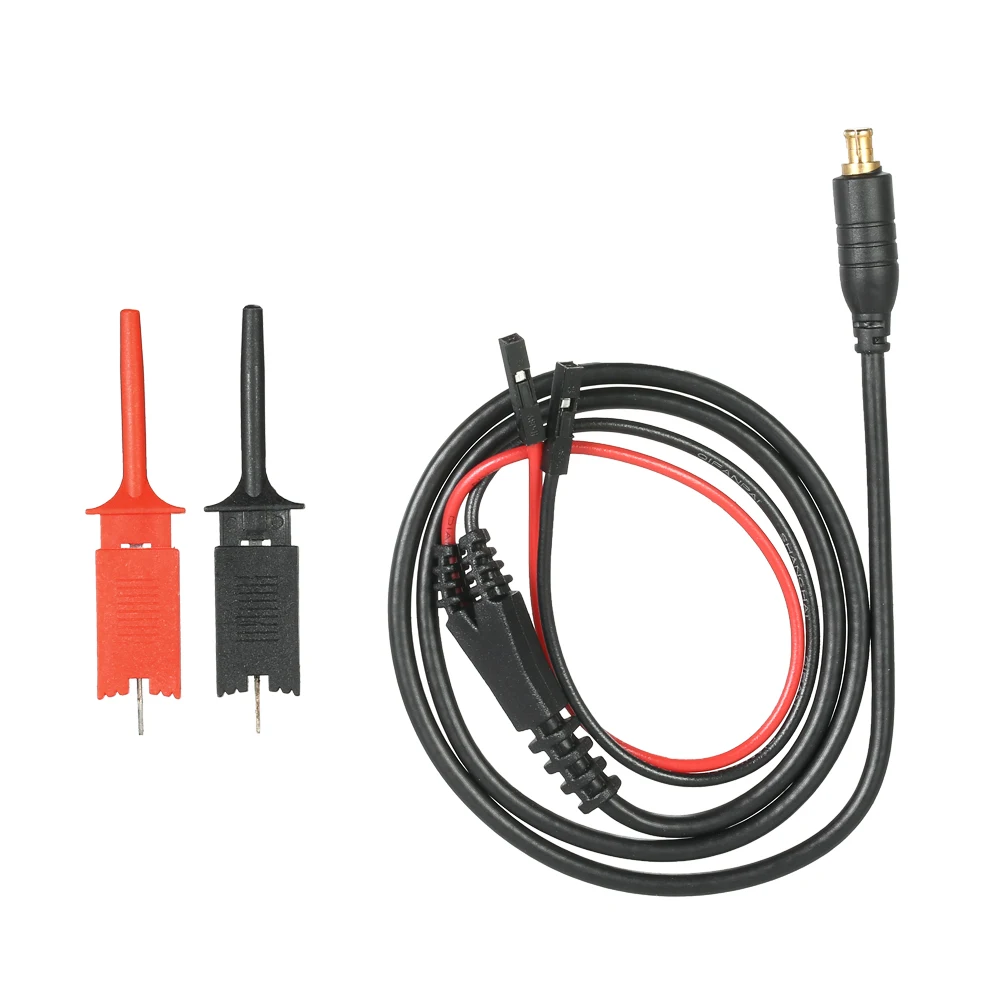 

DS203 DS202 DS211 DSO112A MCX Male Plug Dual Hook Clip Test Probe Cable Leads 68CM with Two Mini Probes Ended Test Hook