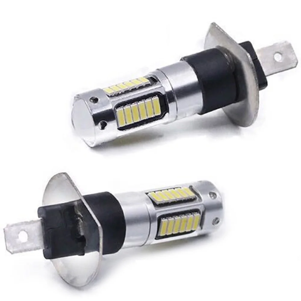 2 шт. H1 H3 led h27 880 881 автомобилей огней авто Противотуманные фары лампы 12V 30SMD 4014 белого и желтого цвета красные, синие Ледяной Синий Розовый-фиолетовый