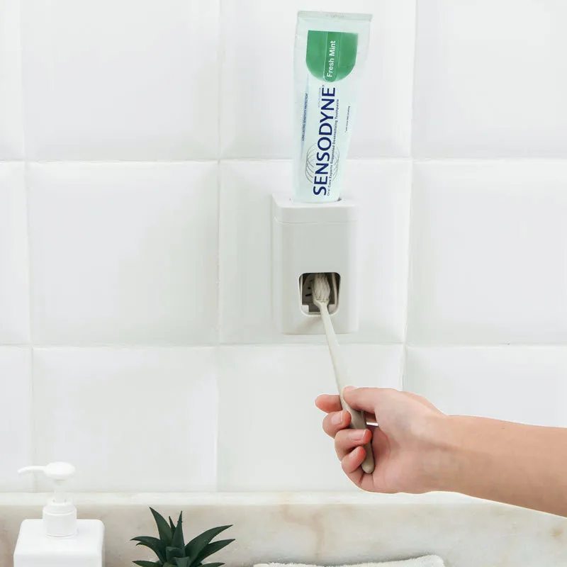 

Yooap JV-75 Auto Squeezing Toothpaste Dispenser Bathrooms that Creative Suction Cup Wall Mounted Automatic Toothpaste Dispenser