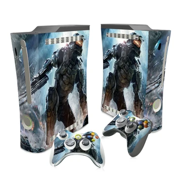 

Free Drop Shipping HOT ! Vinyl Protective Skin Sticker For Microsoft Xbox 360 Fat