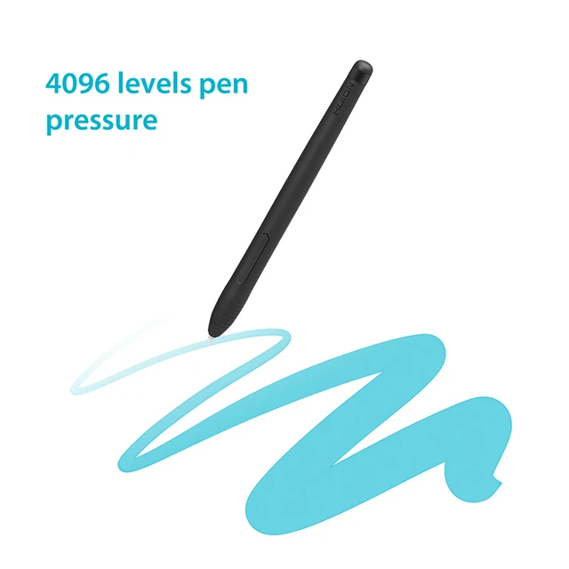 HUION PW201 Battery-free Pen 4096 Levels with Two Side Customized Keys Applicable for Digital Graphics Drawing Tablet H430P 2
