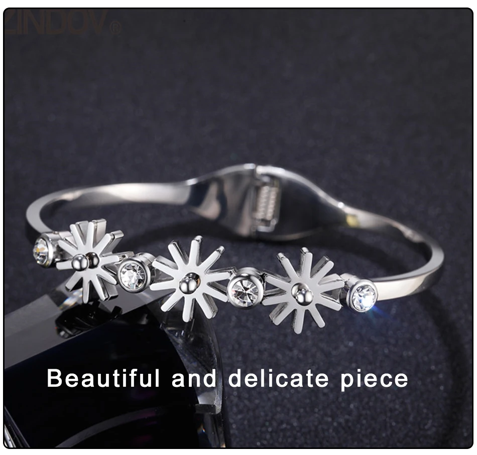 flower bangle bracelet  (7)