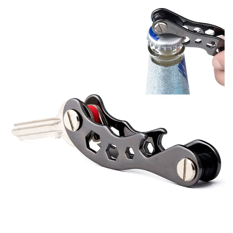 Newest Outdoor Travel Handy Keychains Multi Tool EDC Metal Keychain