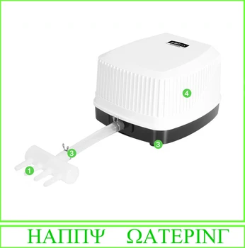 

Portable 220V 10W Oxygen Pump Electric Oxygenator Air Pump Aquarium Fish Tank 16L/MlIN Air Flow