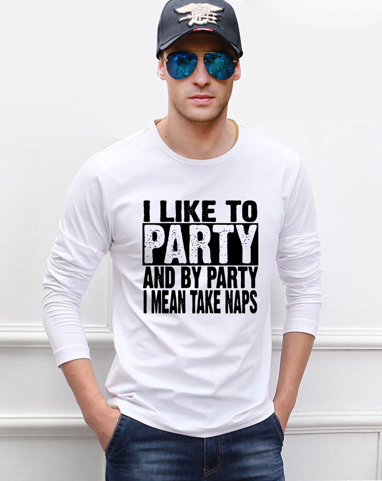 Забавная Мужская футболка I Take Naps вечерние Y 2019 весна новейший 100% хлопок мужская футболка с длинным рукавом хип-хоп фитнес брендовая одежда