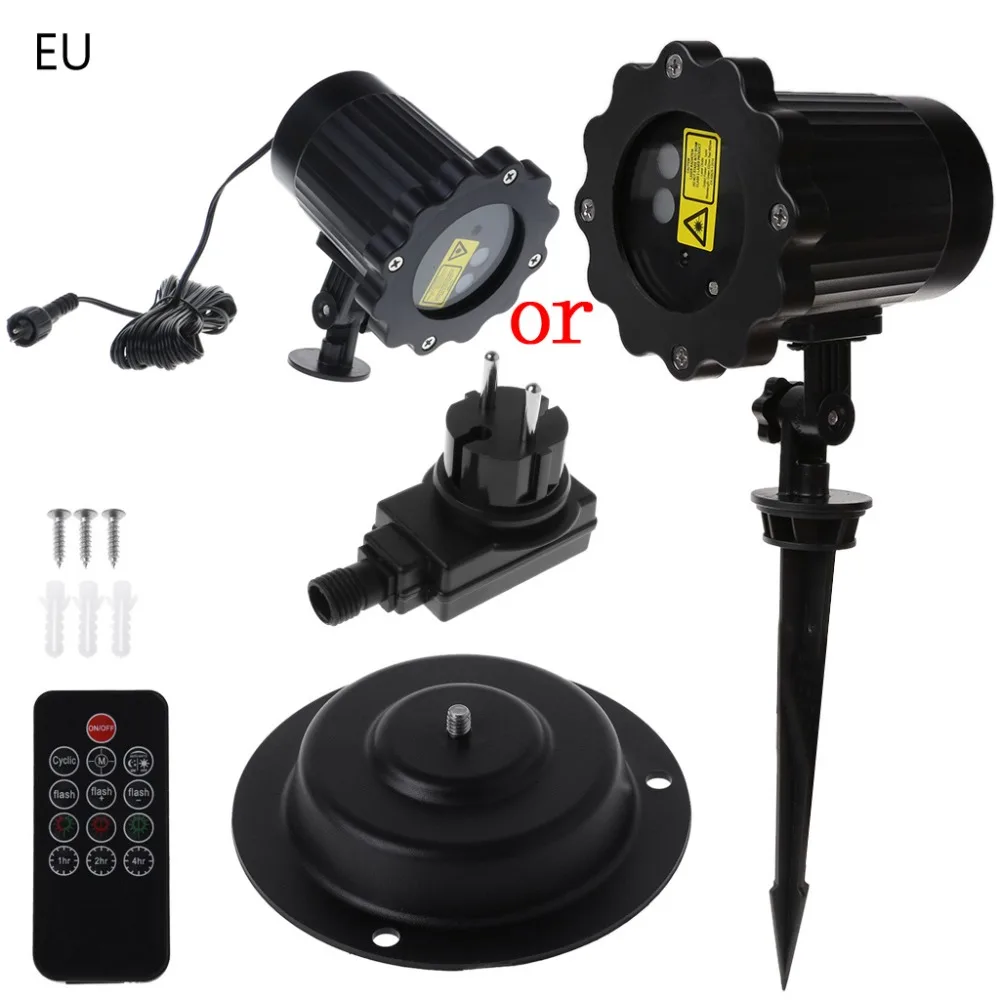 

LED Red Green Laser Light With IR Remote Control Pattern Projection Stage Lamp