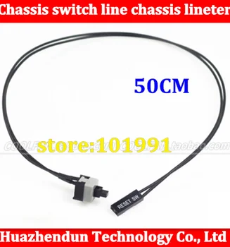 

Best price 100pcs/lot Chassis switch line computer chassis button line computer switch line 50cm Free shipping