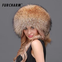 Зимние женские шапки из натурального меха енота, шапка Bomer с 5 меховыми помпонами, модная женская шапка, русская уличная теплая меховая шапка