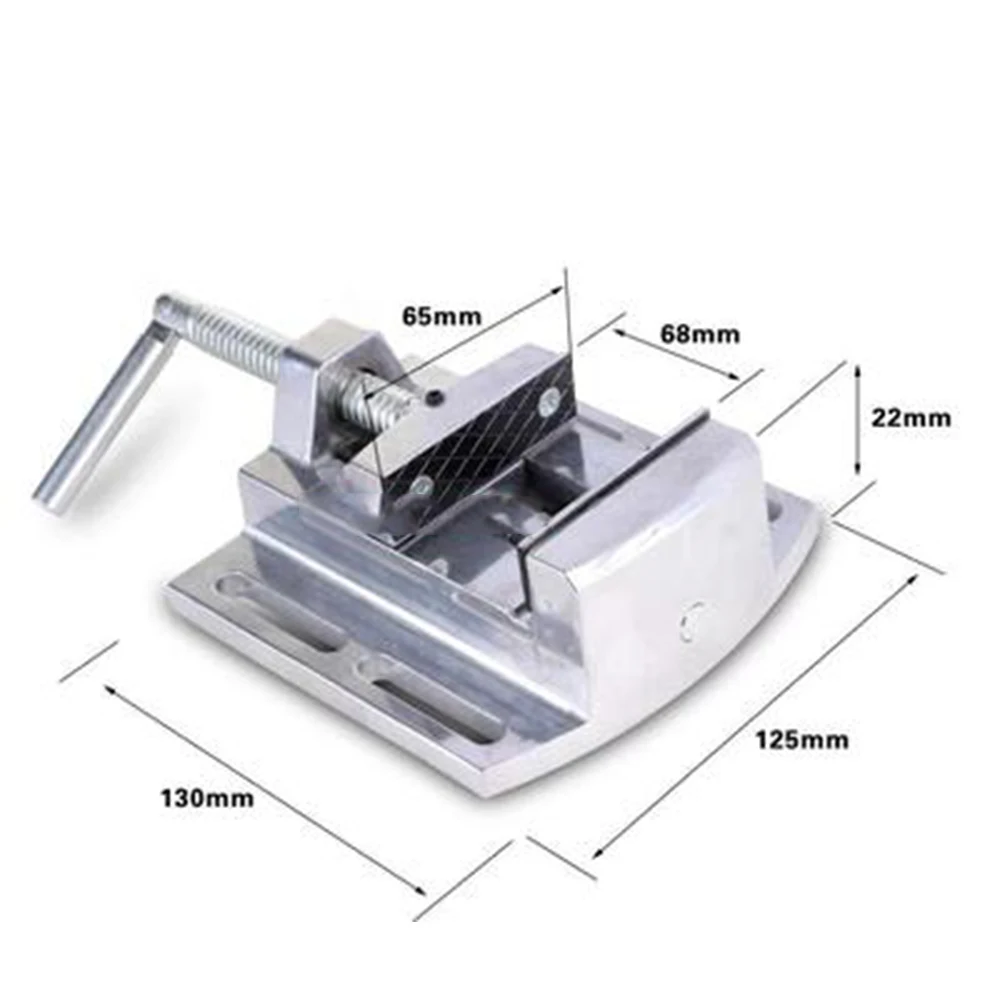 Мини Многофункциональный Рабочий стол дрель фрезерный станок стент 2," Параллельная челюсть тиски Рабочий стол Регулировка алюминиевые ручные части
