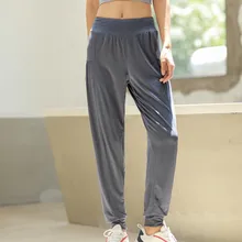 Женские спортивные штаны быстросохнущие штаны для йоги и фитнеса, повседневные тонкие спортивные штаны для бега