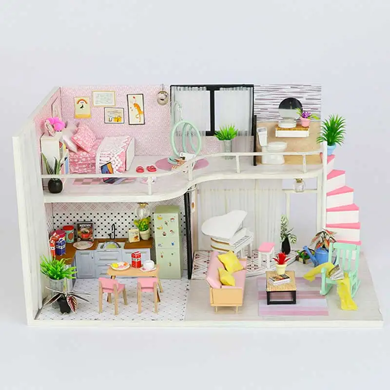 small plastic dollhouse