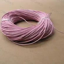 KONMAY-100 ярдов 1,5 мм розовый круглый из натуральной кожи шнур/шнур для изготовления ювелирных изделий крафтинг Бисероплетение изготовление браслета ожерелья