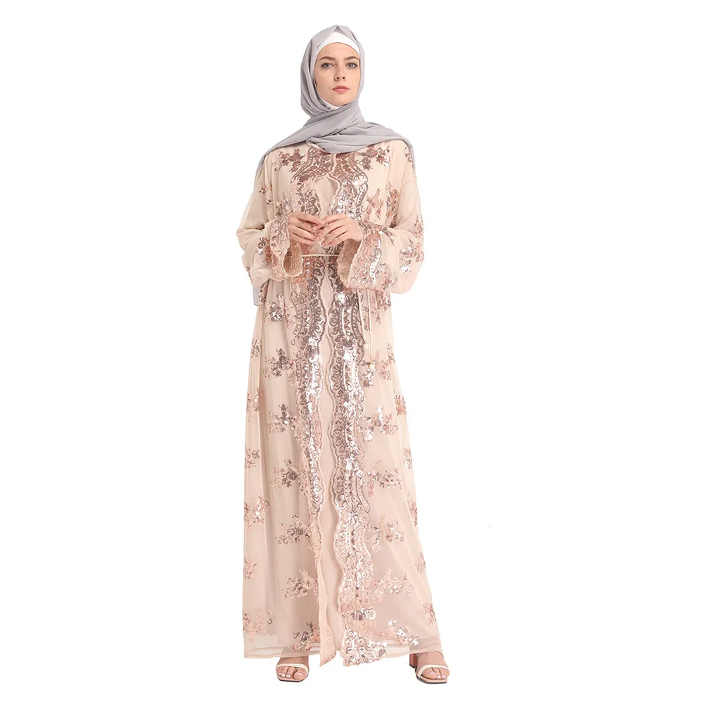 Кафтан abaya Дубай кружевное платье Турецкий исламский мусульманский платье Восточный халат из марокена Абая для женщин длинный исламский
