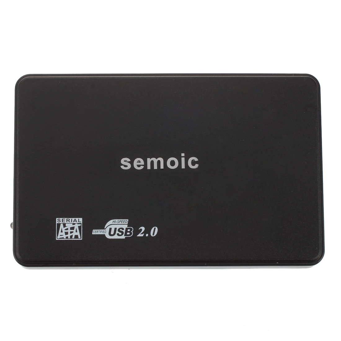 Semoic 2,5 дюйма SATA HDD жесткий диск HD USB 2,0 Тонкий Чехол Коробка внешний диск адаптер+ кабель - Цвет: Black