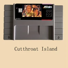 Cutthroat остров 46 Pin 16 бит серая игровая карта для США NTSC игровой плеер