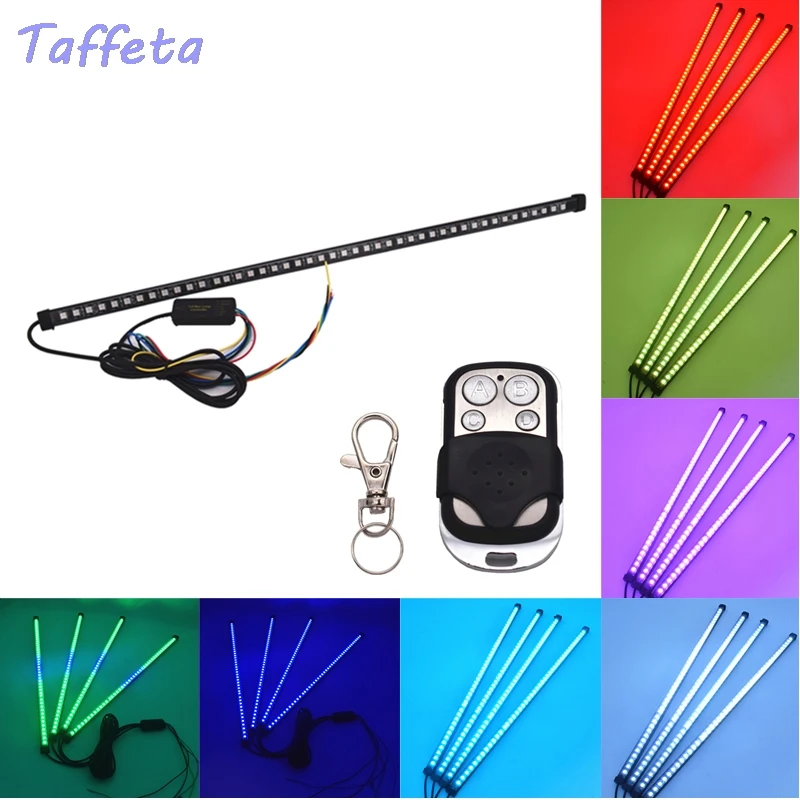 

1Set 7Colors RGB LED Knight Rider Light 45 LED Flash strobe light Strips Scanner DC 12V+Wireless Remote Control