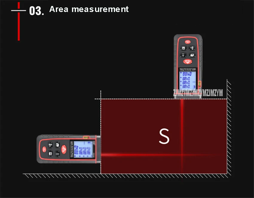 S40 40 м ЖК-дисплей Дисплей лазерный дальномер портативный цифровой лазер дальномер/площадь/объем измерения Тесты инструмент