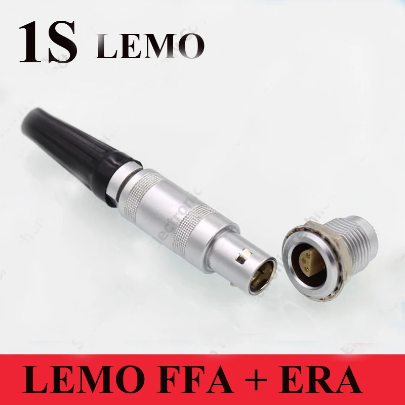 LEMO Connector 1S 1 2 3 4 5 6 Pin Connector FFA.1S.30*.CLAC**Z ERA.1S