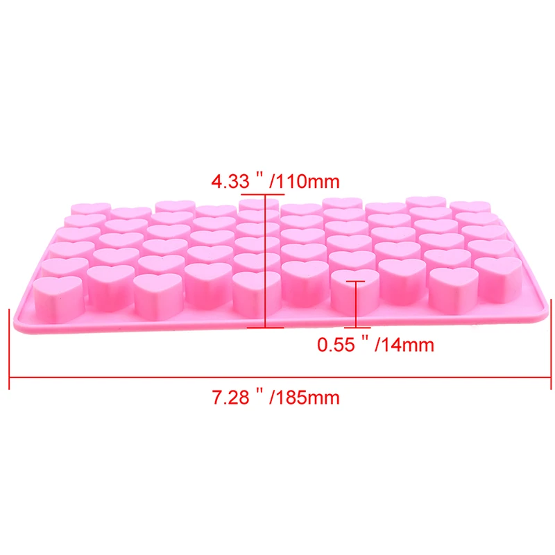 Whism 3D силиконовый 55 форма для шоколада «сердце» мыла льда желе торт с глазурью Конфеты Формы инструмент для украшения выпечки