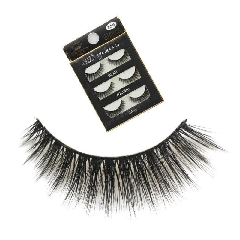

3 pairs Handmade 3d lashes short False Eyelashes Cross Messy Dense Natural Eye Lashes Stage Makeup False Eyelashes