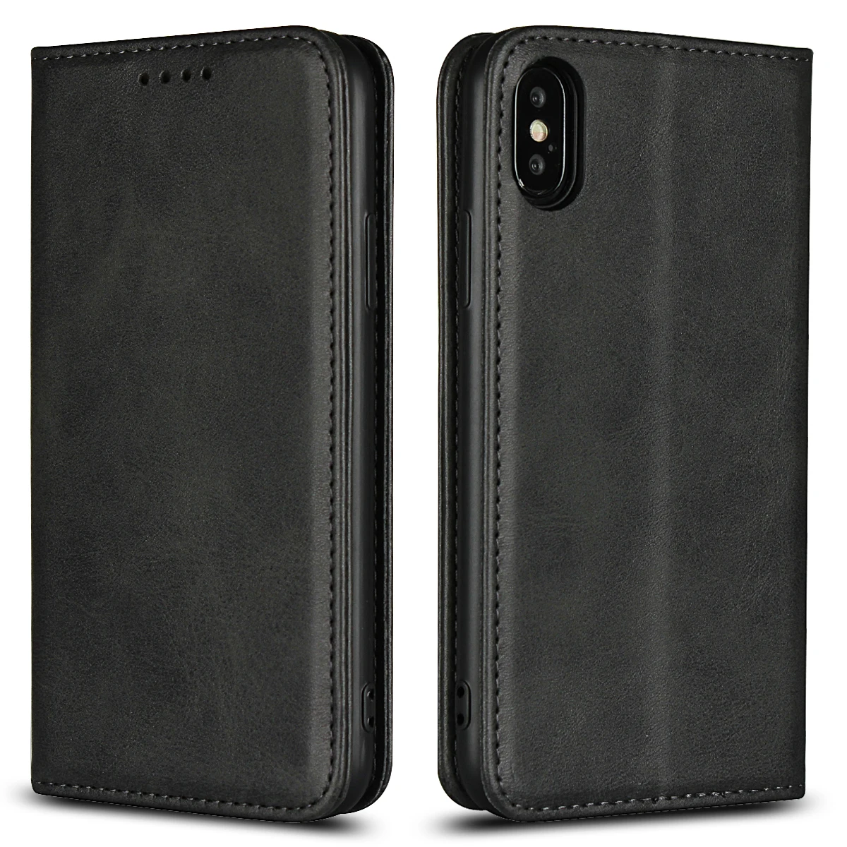Black Deekite для iPhone 7/8, чехол-бумажник премиум класса из искусственной кожи, чехол-книжка с отделениями для карт для iPhone 6,6 s, 7,8, X, XS, XS MAX, XR - Цвет: Black