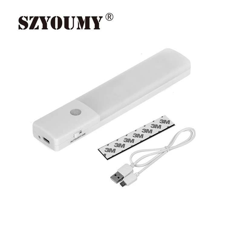 

SZYOUMY 20 Pcs LED Night Light 6 Led Motion Sensor Closet Cabinet Light Auto IR Infrared Induction Lamp For Bedroom Kicthen