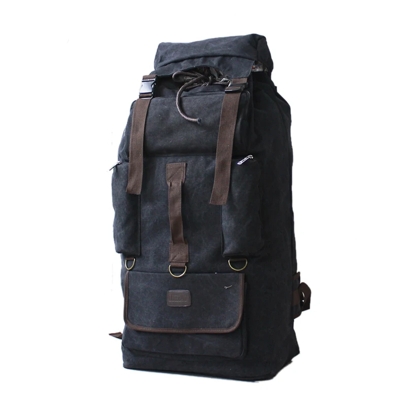 Мужской походный рюкзак, Брезентовая сумка, большая вместительность, мужской рюкзак для путешествий, на шнурке, для походов, кемпинга, альпинизма, для спорта, XA154D