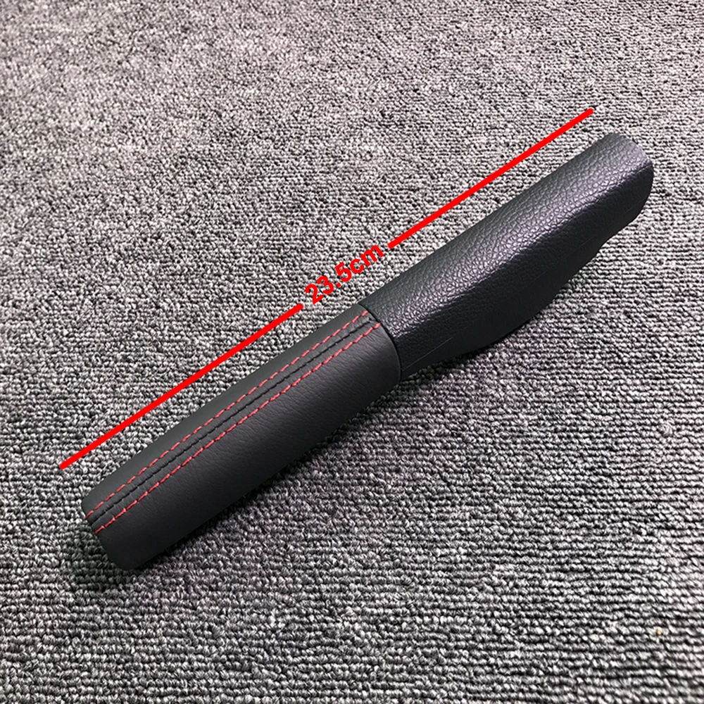 Leather Hand Parking Brake Handle Grips Cover for VW Jetta MK5 Golf 1KD 711 461 A 1K0711461E-m3